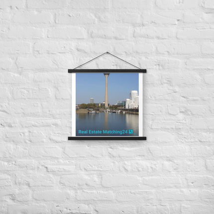 Lovely Sinari Poster with hangers with Real Estate Matching24 Logo