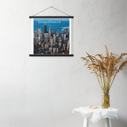 Beutiful Sinari Poster with hangers with Groundfloor24 Logo