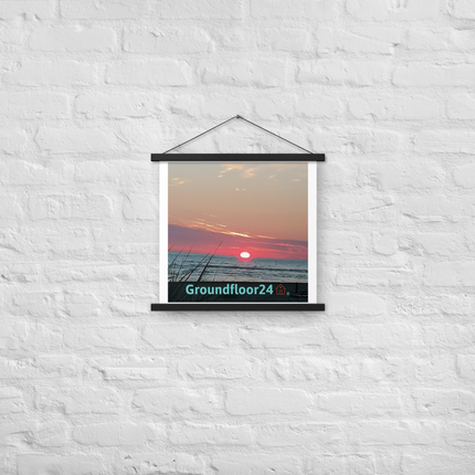 Beutiful Poster with hangers with Groundfloor24 Logo