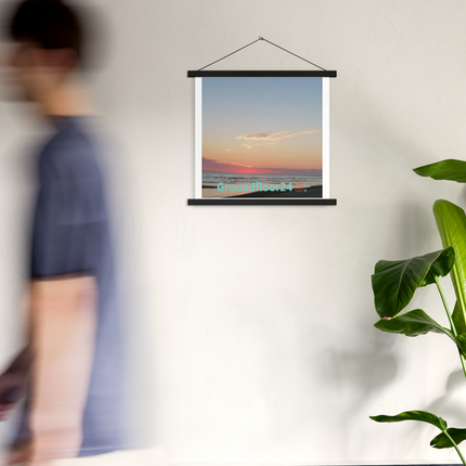 Sunset Sinari Poster with hangers with Groundfloor24 Logo