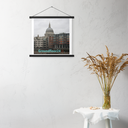 St. Paul's Cathedral Poster with hangers with Groundfloor24 Logo