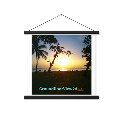 Beautiful Sea View Poster with hangers with groundfloorview24 with House Logo
