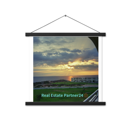 Natural View Poster with hangers with realestatepartner24 with house Logo
