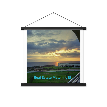 Natural View Poster with hangers with realestatematching with key Logo