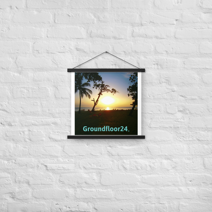 Beautiful Sea View Poster with hangers with Groundfloor24 without House Logo