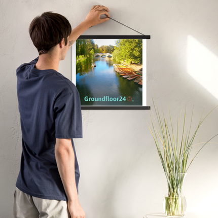 Beautiful Nature Poster with hangers with Groundfloor24 with House Logo