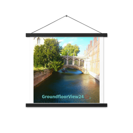 Beautiful Canel Poster with hangers with groundfloorview24 with House Logo
