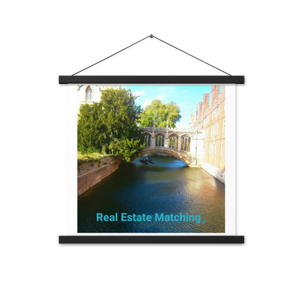 Beautiful Canel Poster with hangers with realestatematching without key Logo