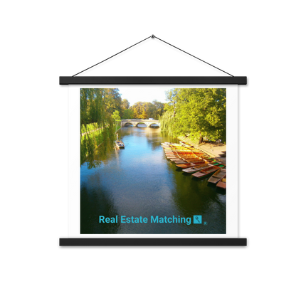 Beautiful Nature Poster with hangers with realestatematching with key Logo