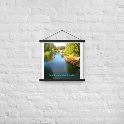 Beautiful Nature Poster with hangers with realestatematching24 without key Logo