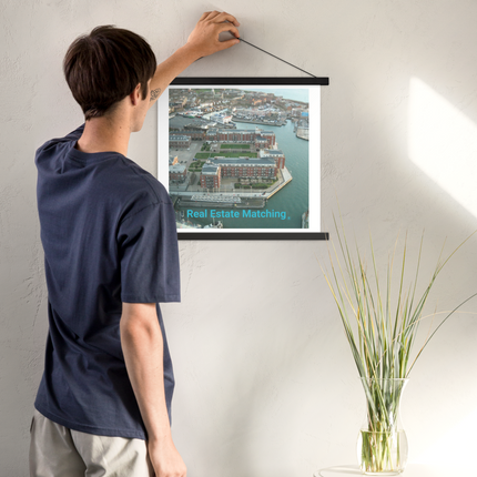 Nice City Poster with hangers with realestatematching without key Logo