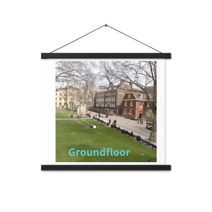 Beautiful Park Poster with hangers with Groundfloor with House Logo