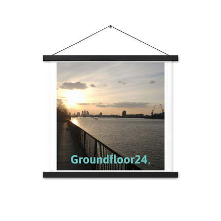 Awesome River View Poster with hangers with Groundfloor24 without House Logo