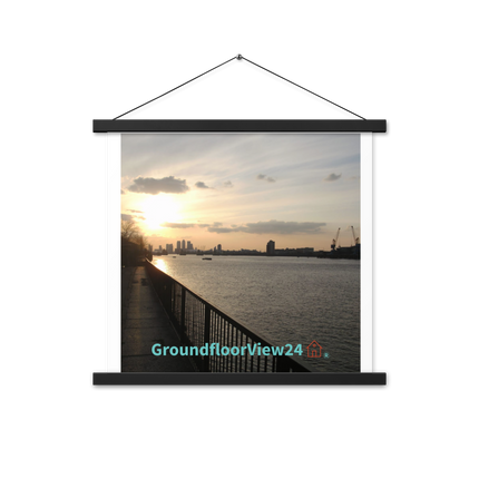 Awesome River View Poster with hangers with groundfloorview24 with House Logo