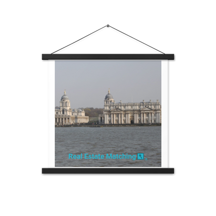 Riverside Beauty Poster with hangers with realestatematching with key Logo