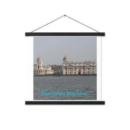 Riverside Beauty Poster with hangers with realestatematching without key Logo