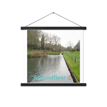 Lakeside Beauty Poster with hangers with Groundfloor with House Logo