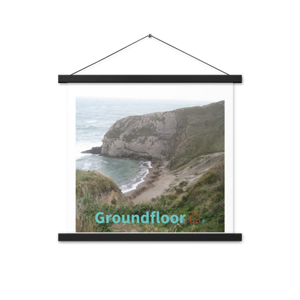 Sea & Hills Poster with hangers with Groundfloor with House Logo