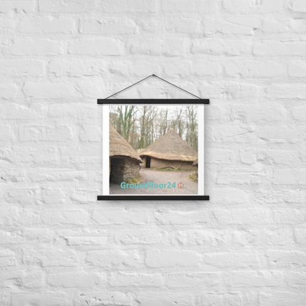 Village Charm Poster with hangers with Groundfloor24 with House Logo