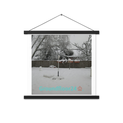 Winter Wonderland Poster with hangers with Groundfloor24 with House Logo