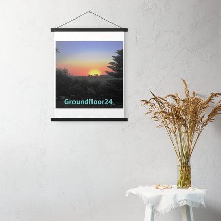 Beautiful Sunset Sinari Poster with hangers with Groundfloor24 without House Logo