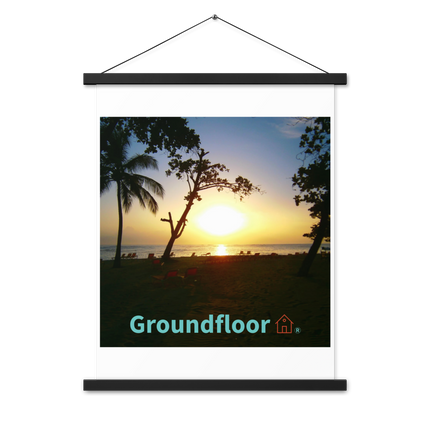 Beautiful Sea View Poster with hangers with Groundfloor with House Logo