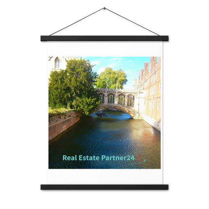 Beautiful Canel Poster with hangers with realestatepartner24 with house Logo