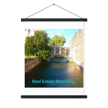 Beautiful Canel Poster with hangers with realestatematching without key Logo