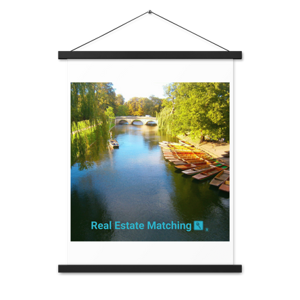 Beautiful Nature Poster with hangers with realestatematching with key Logo