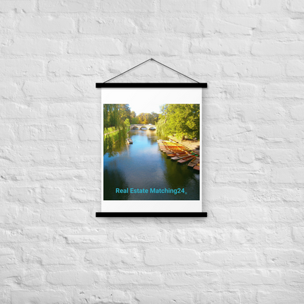 Beautiful Nature Poster with hangers with realestatematching24 without key Logo