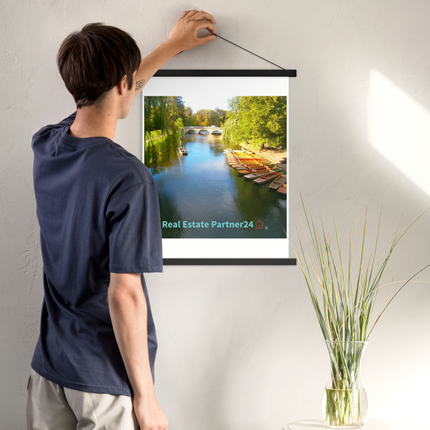 Beautiful Nature Poster with hangers with realestatepartner24 with house Logo