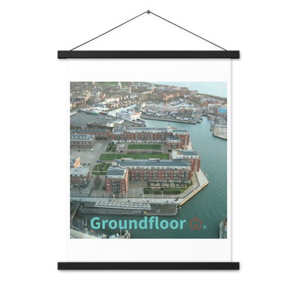 Nice City Poster with hangers with Groundfloor with House Logo