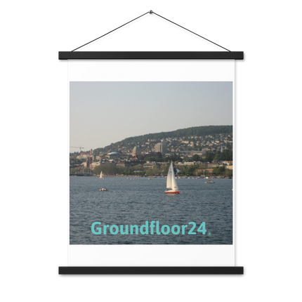 Beautiful River & Hills Sinari Poster with hangers with Groundfloor24 without House Logo