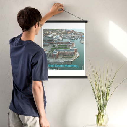 Nice City Poster with hangers with realestatematching without key Logo