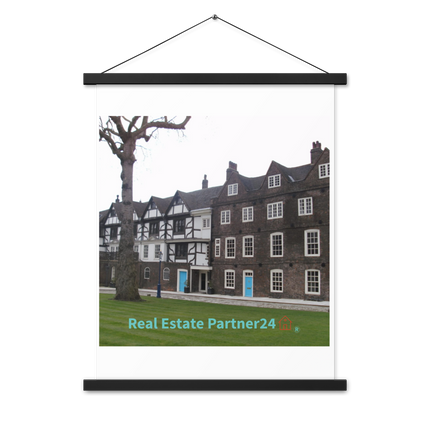 Beautiful Palace Poster with hangers with realestatepartner24 with house Logo