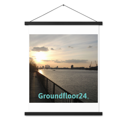 Awesome River View Poster with hangers with Groundfloor24 without House Logo