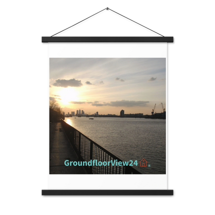 Awesome River View Poster with hangers with groundfloorview24 with House Logo