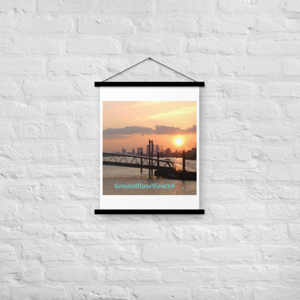 Evening Glow Poster with hangers with realestatematching with key Logo