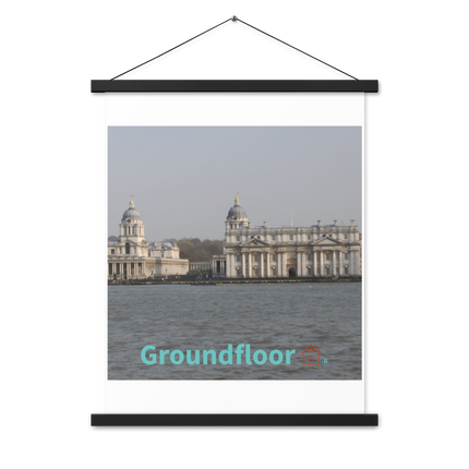 Riverside Beauty Poster with hangers with Groundfloor with House Logo
