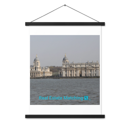 Riverside Beauty Poster with hangers with realestatematching with key Logo