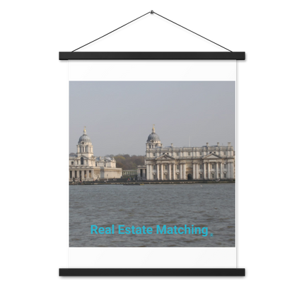 Riverside Beauty Poster with hangers with realestatematching without key Logo