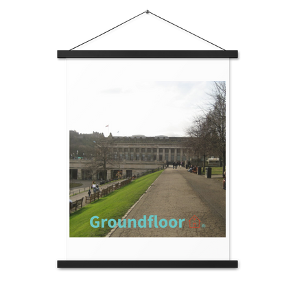 Majestic Palace Poster with hangers with Groundfloor with House Logo
