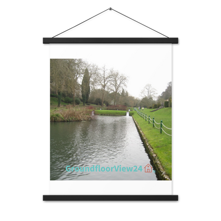 Lakeside Beauty Poster with hangers with groundfloorview24 with House Logo