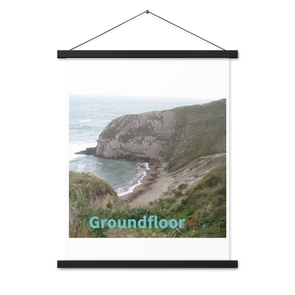 Sea & Hills Poster with hangers with Groundfloor with House Logo