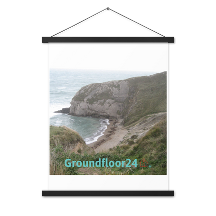 Sea & Hills Poster with hangers with Groundfloor24 with House Logo