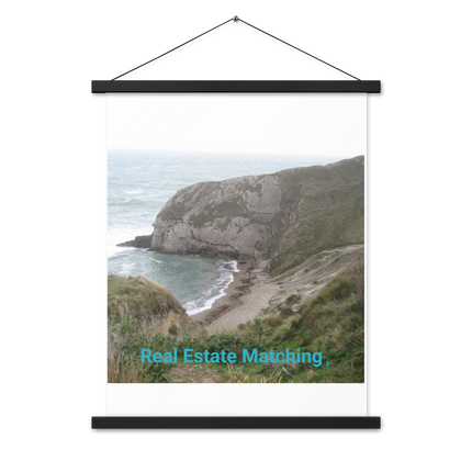 Sea & Hills Poster with hangers with realestatematching without key Logo