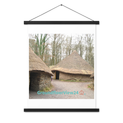 Village Charm Poster with hangers with groundfloorview24 with House Logo