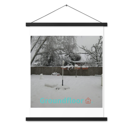 Winter Wonderland Poster with hangers with Groundfloor with House Logo