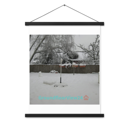 Winter Wonderland Poster with hangers with groundfloorview24 with House Logo
