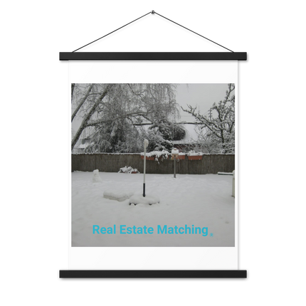 Winter Wonderland Poster with hangers with realestatematching without key Logo